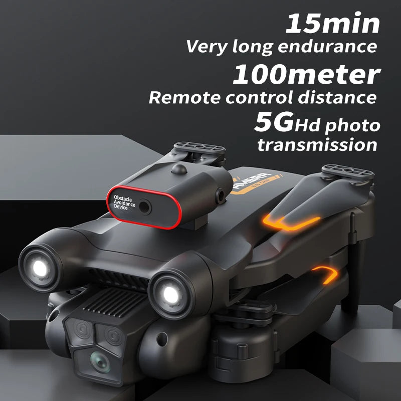 Max Drone 8K Professional Optical Flow Triple HD Camera Foldable RC Helicopter WIFI FPV