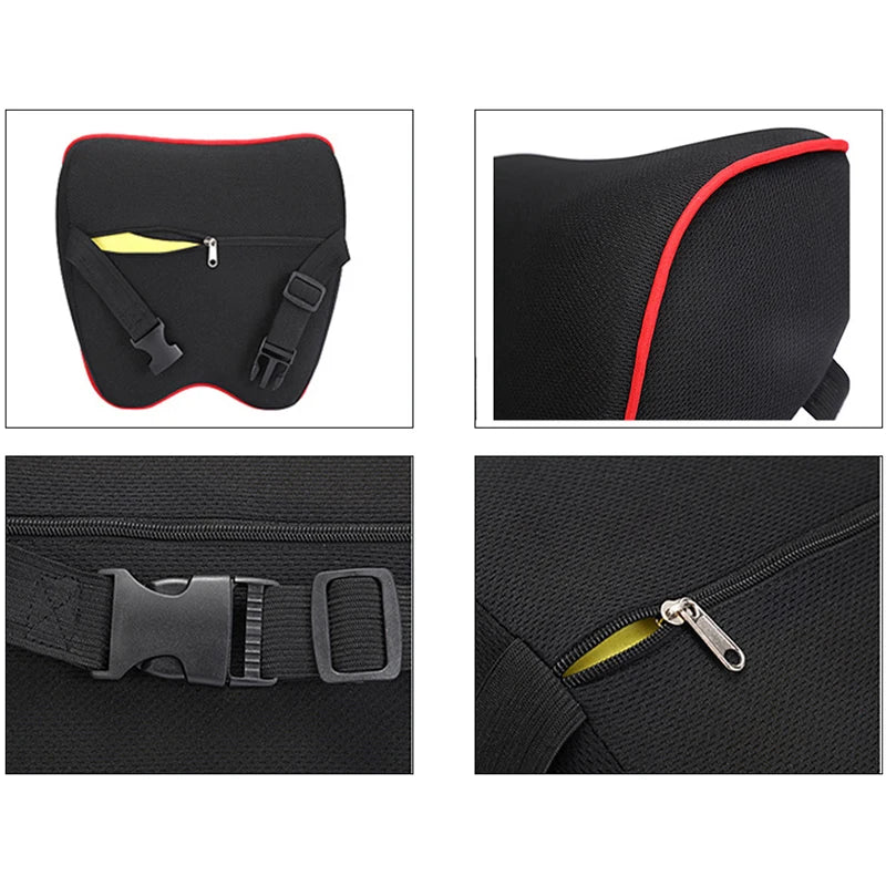 Car Neck Headrest Pillow Car Accessories Cushion Seat Neck Rest Memory Cotton