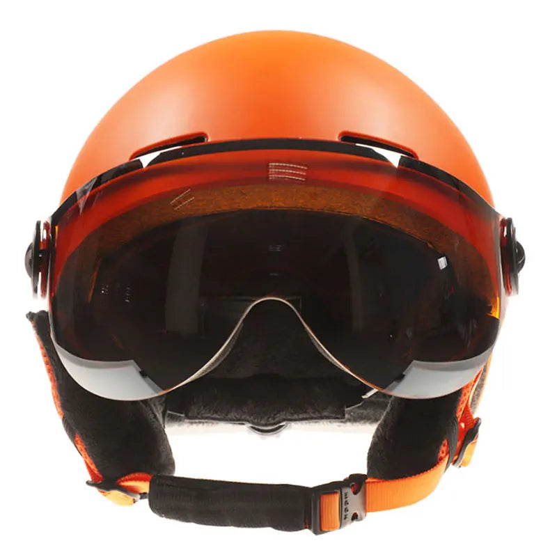 MOON Goggles Skiing Helmet Integrally-Molded PC+EPS High-Quality Ski Helmet Outdoor Adult Sport Ski Snowboard Skateboard Helmets