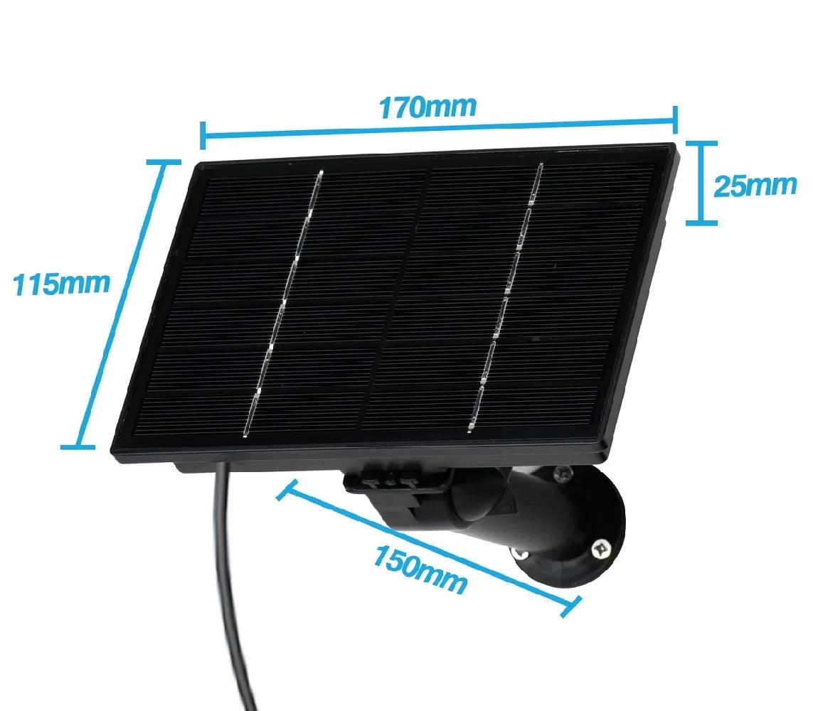 Outdoor 5V/12V Solar Power Panel Built-in Battery 6000mAh
