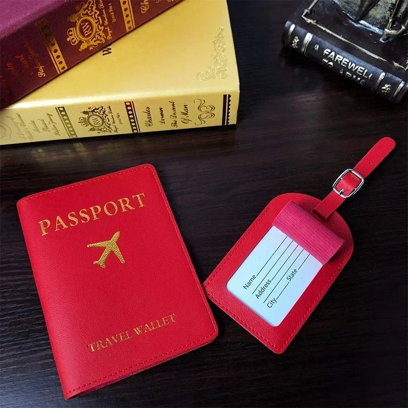 Women Men Airplane Suitcase Address Label Baggage Boarding Bag Name ID Address Holder Tags