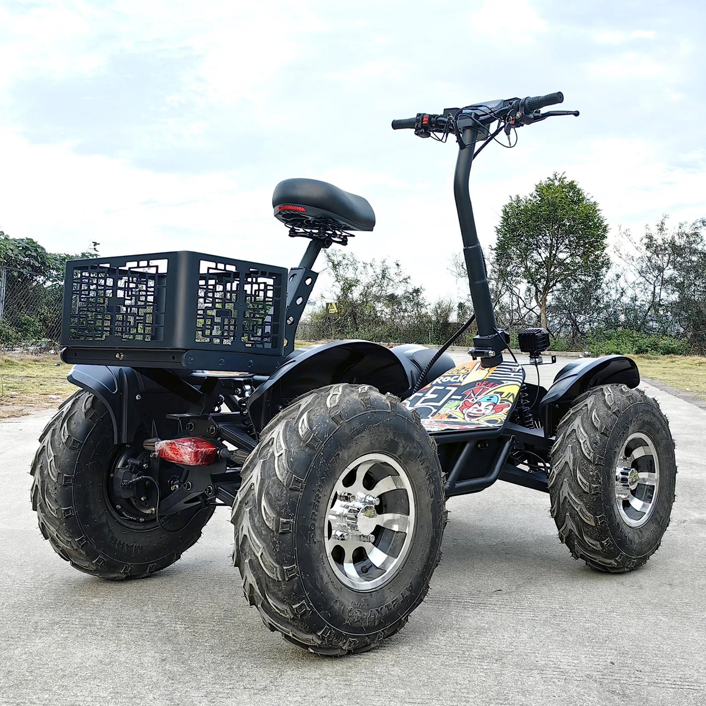 Four Engines Off-Road Fat Tire ATV Electric Scooter, Four-Wheel Drive, 10000W