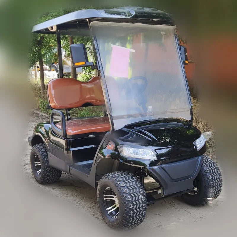 Latest Trends Golf Carts 48V 4KW Motor 2 4 Seater Golf Buggy Cart Electric with Golf Bag Straps and Basket