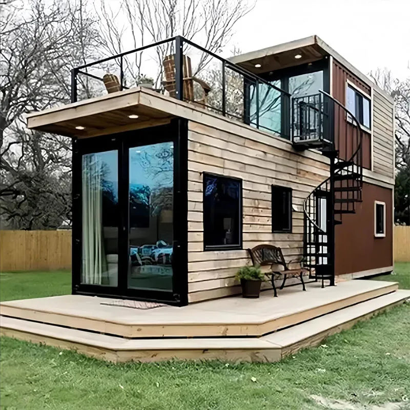 Luxury Prefabricated Container Home from China Factory20ft 40ft 2 - 3 Bedrooms Portable Detachable