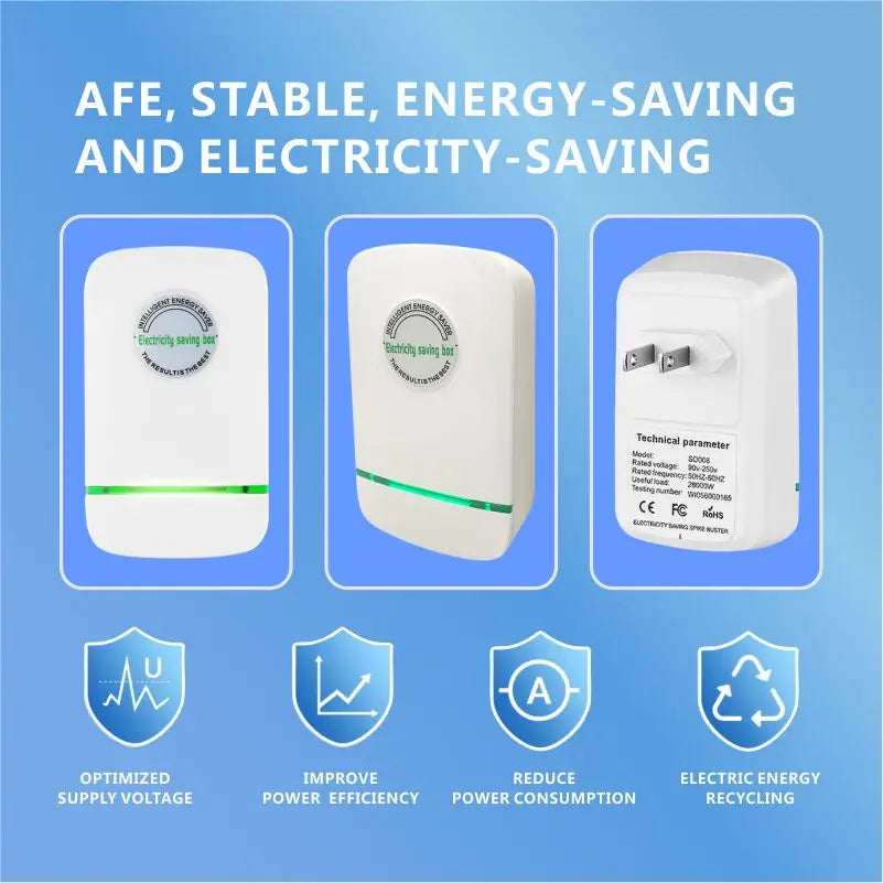 Pro Power Save Electricity Energy Saver 90V-250V Home Office Electricity Saving Box US/EU/UK Plug Stable Voltage