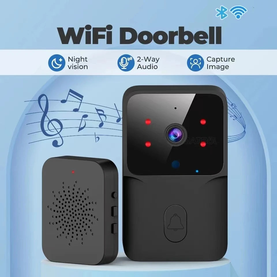 WiFi Video Doorbell Wireless Phone IR Night Vision Doorbell Smart Home Security Door Bell