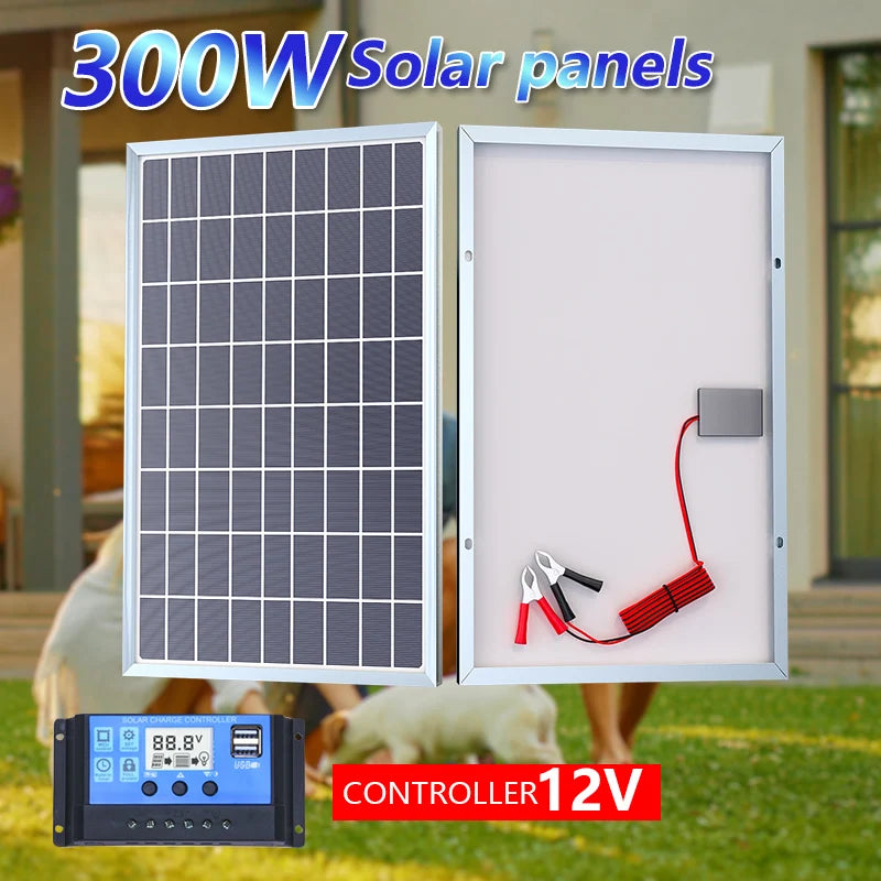 12V Polycrystalline USB Power Rechargeable Solar Cell Solar Generator for Home