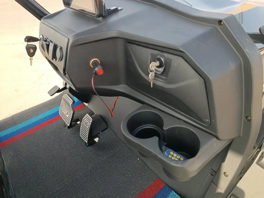 Wholesale China Color Logo Custom Club 4 Seats Car Electric and Gasoline Golf Carts Electric Powered Red 2+2 Seats for Sale