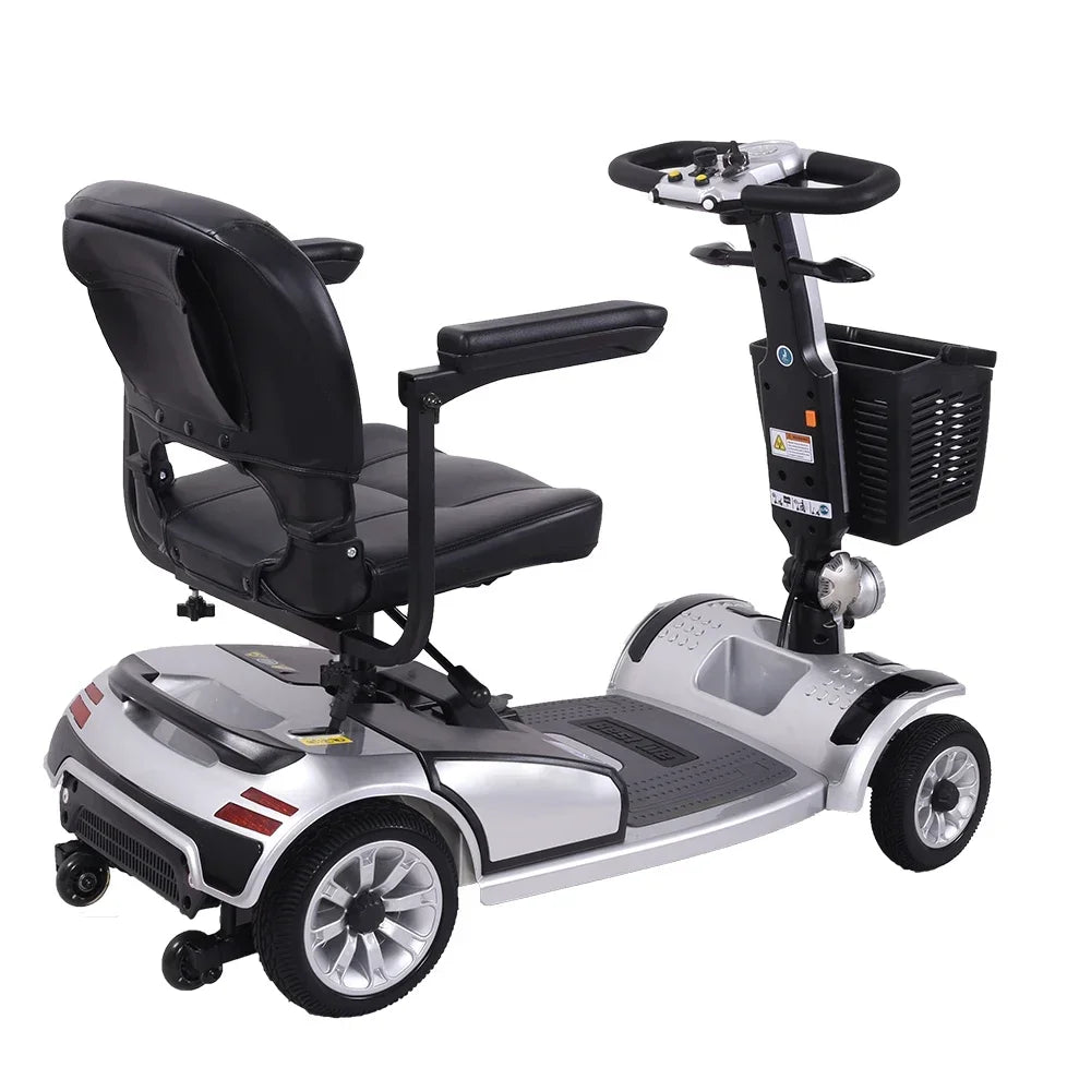 New Mobility Scooter Folding Disabilities Elderly Adult Handicap Vehicle Mini Small With Armrest Basket