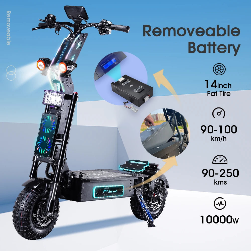 FLJ X14 10000W 14inch Off Road Electric Scooter