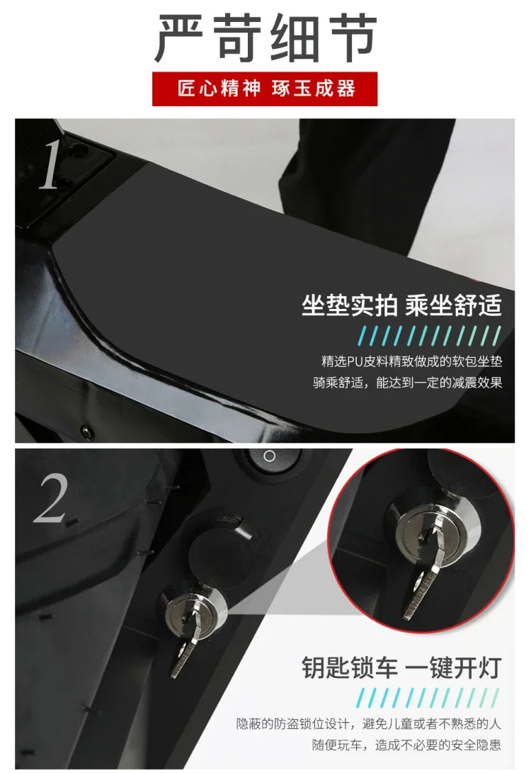 Electric single-wheel balance car single-wheel motorcycle off-road model adult 22-inch oversized feeling can sit smart seats