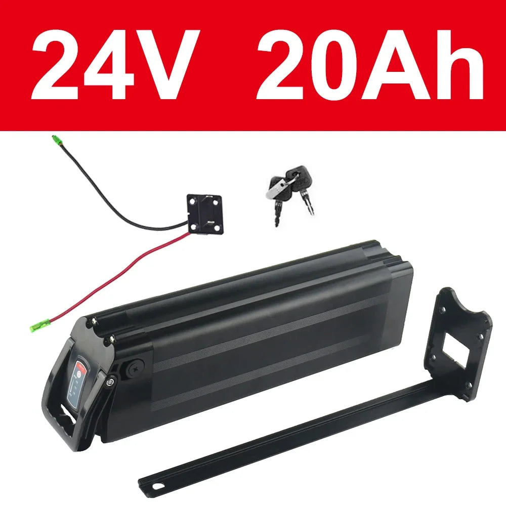 48V 20Ah 15Ah Silverfish Lithium Electric Bike 1000W 500W 24V 36V Lithium Ion Electric Bike Bicycle 48V18650Battery Pack+Charger