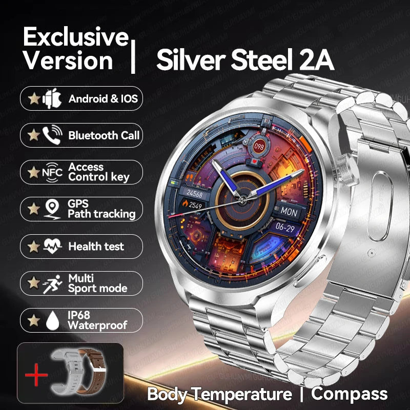 2024 New GPS Sports NFC Fashion Smartwatch 1.85 "AMOLED Screen Heart Rate