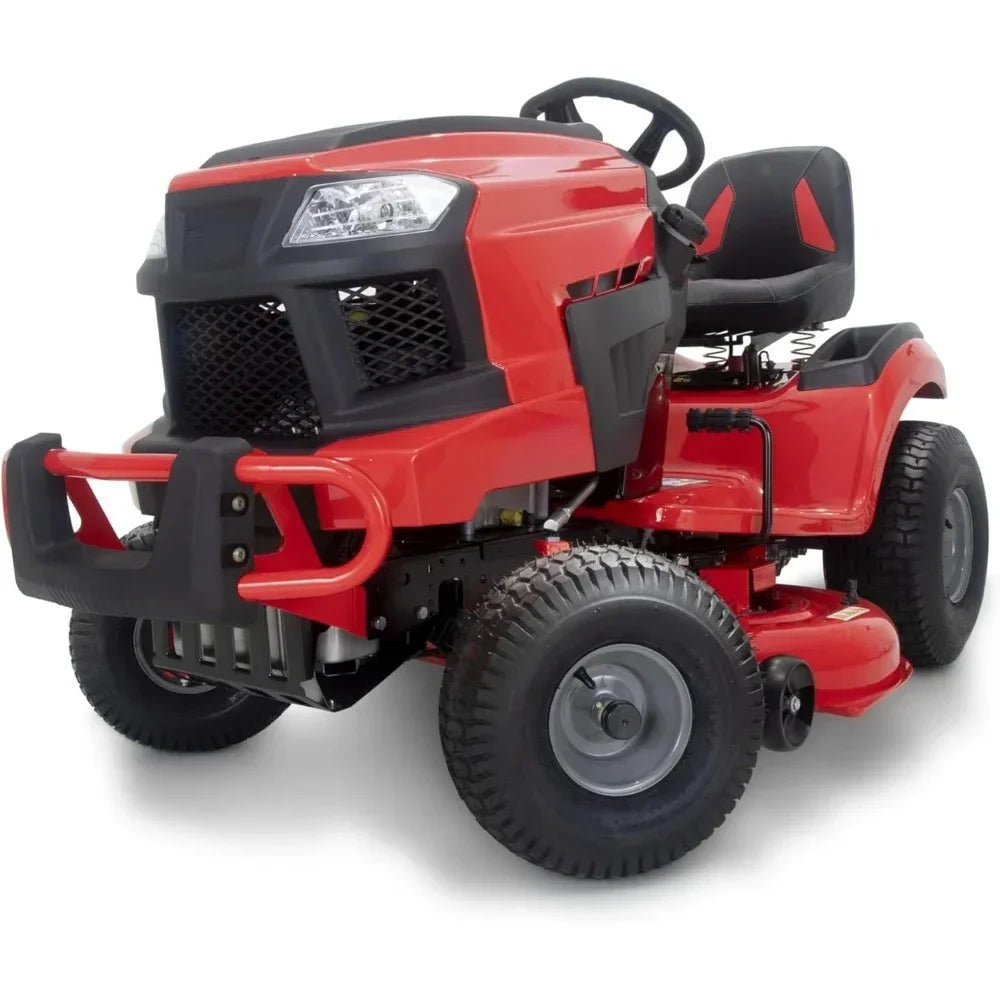 42 Inch 20 Horsepower V-shaped Twin Cylinder Riding Lawn Mower, Gas Driven Riding Lawn Mower