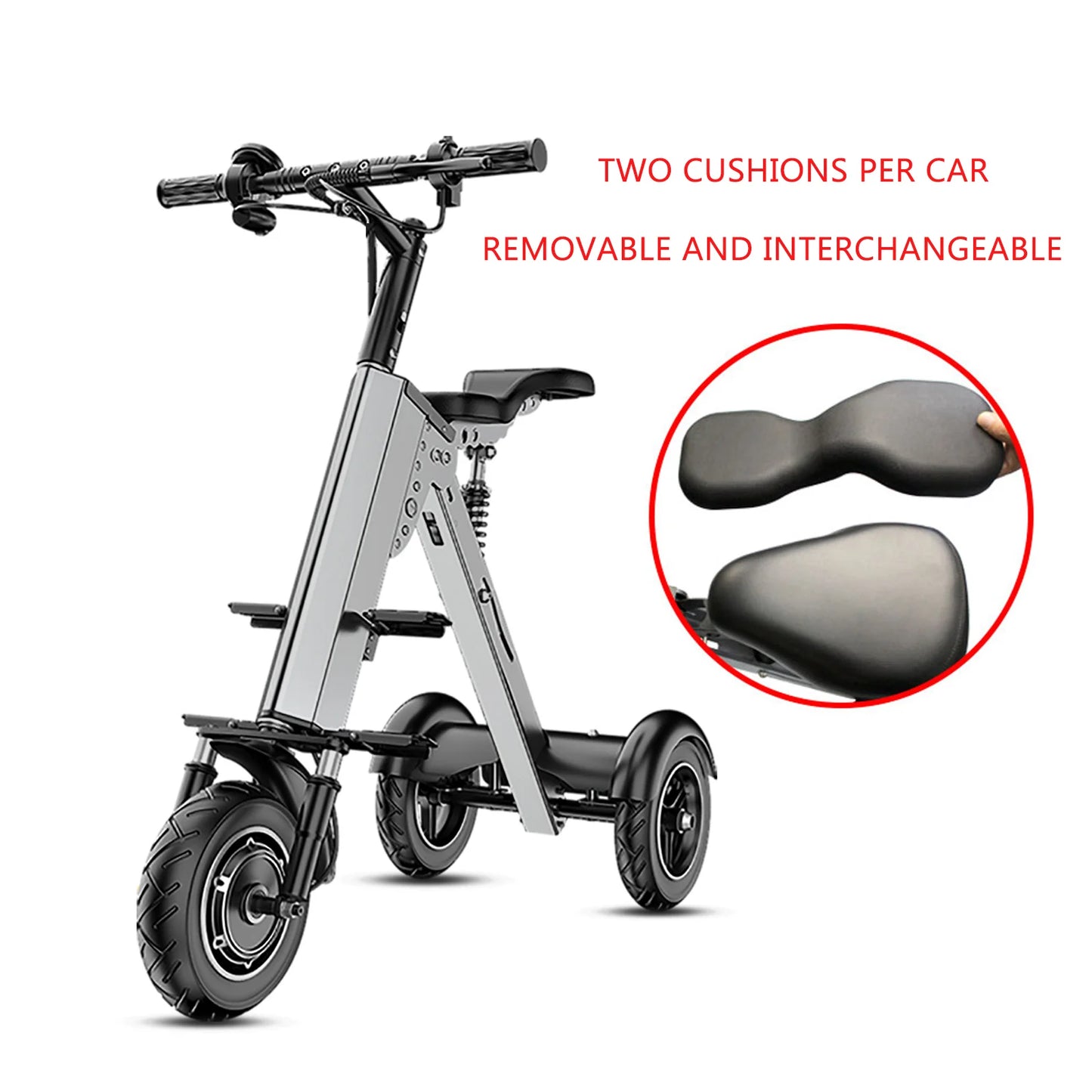 3 Wheeled Family Electric Scooter Lightweight Mini Adult Electric Bicycle Small Elderly Electric Folding