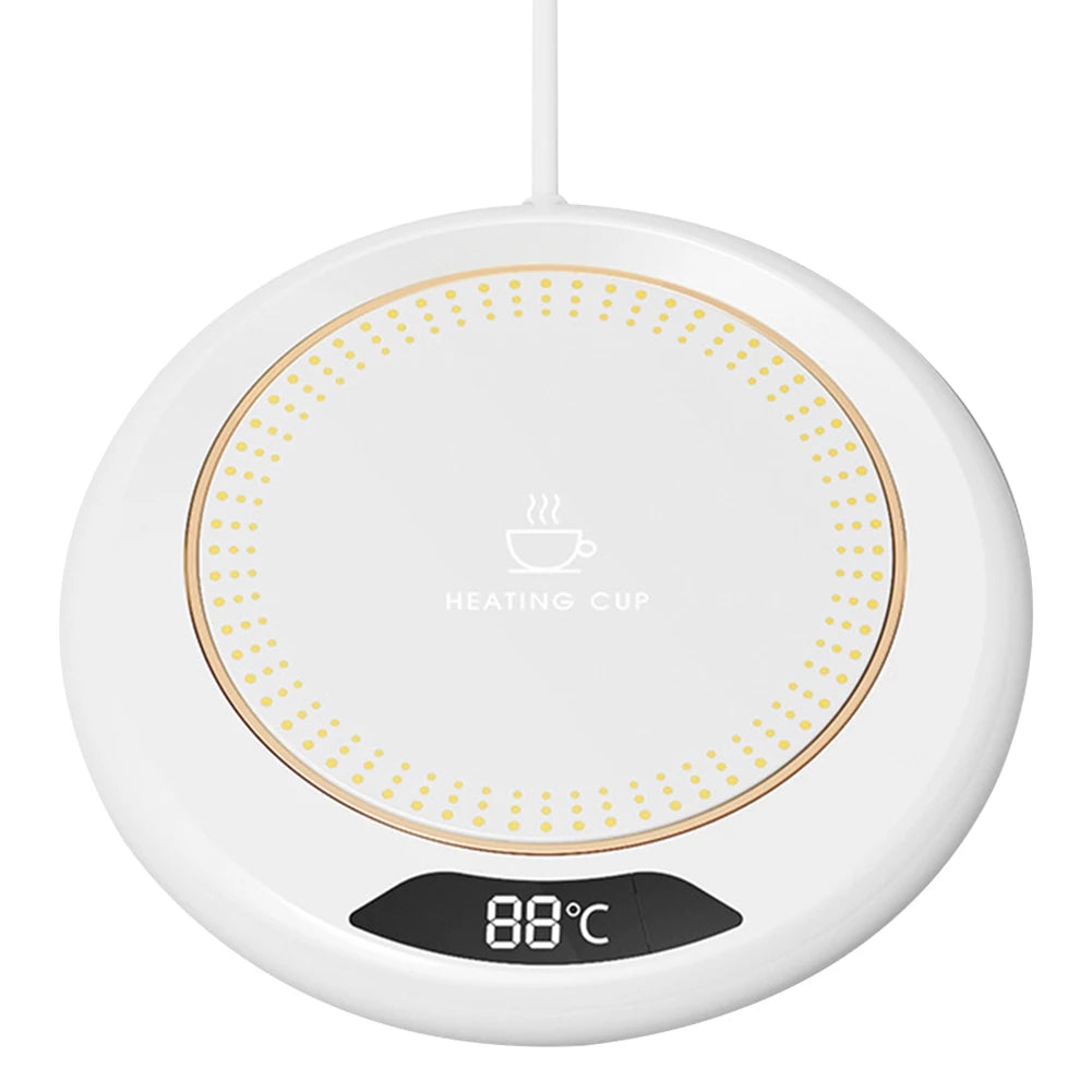 Coffee Mug Warmer Auto Shut Off Electric USB Plug Heating Plate Thermostat Coaster