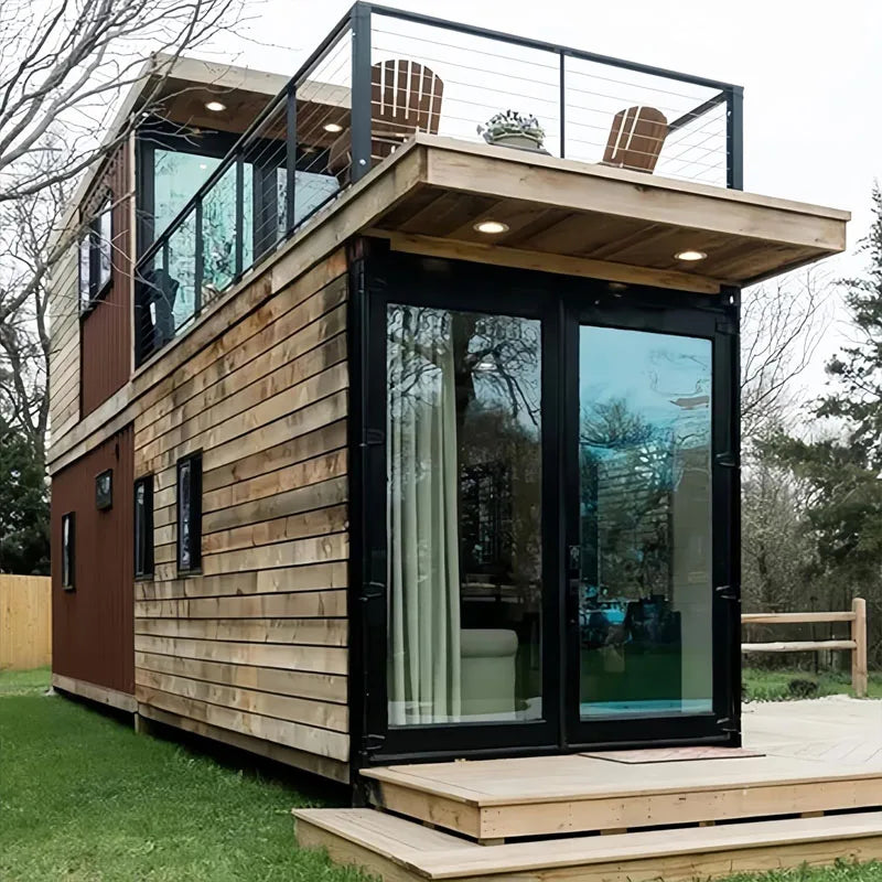 Luxury Prefabricated Container Home from China Factory20ft 40ft 2 - 3 Bedrooms Portable Detachable