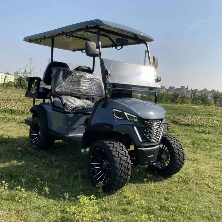72v Electric Golf Cart 4+2 6 Seater 7.5kw Lithium Golf Off Road Buggy Garden Villa Hunting Golf Cart