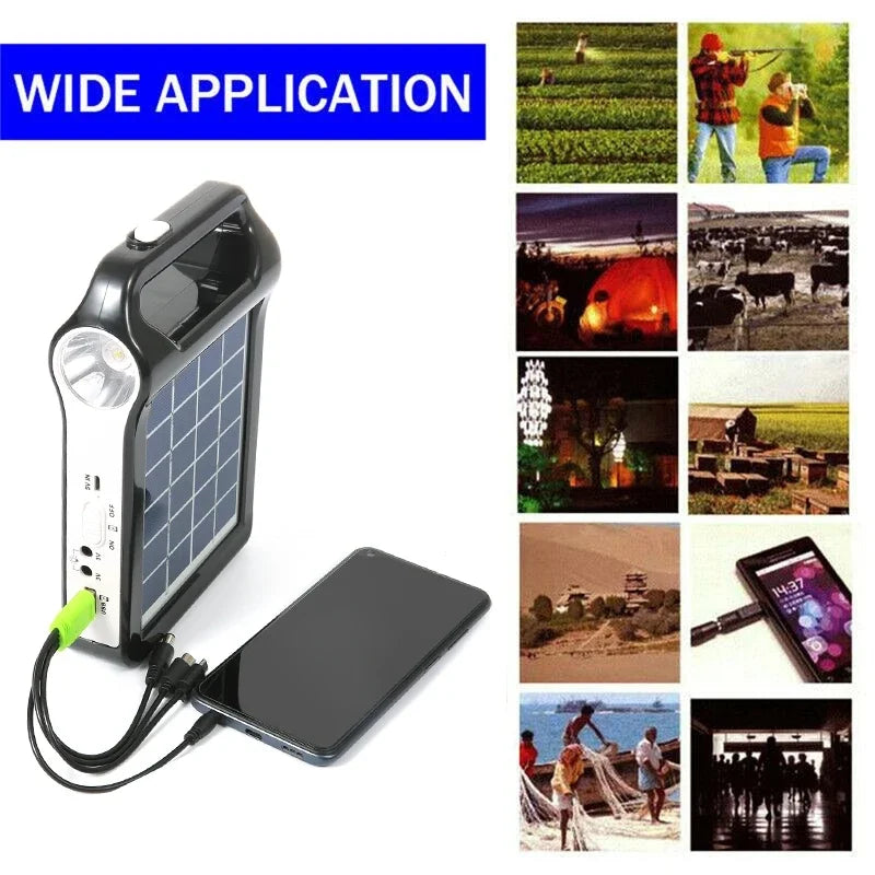 6Vr Portable Storage Generator System USB Charger With Lamp Lighting Home