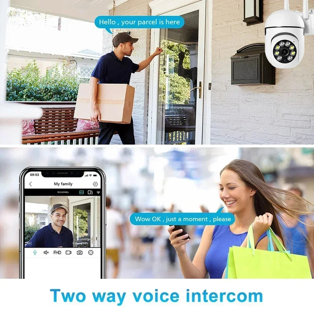 2.4G 1080P Cameras Wifi Video Outdoor Security Protection Monitor 4.0X Zoom Home Wireless Track Alarm Waterproof