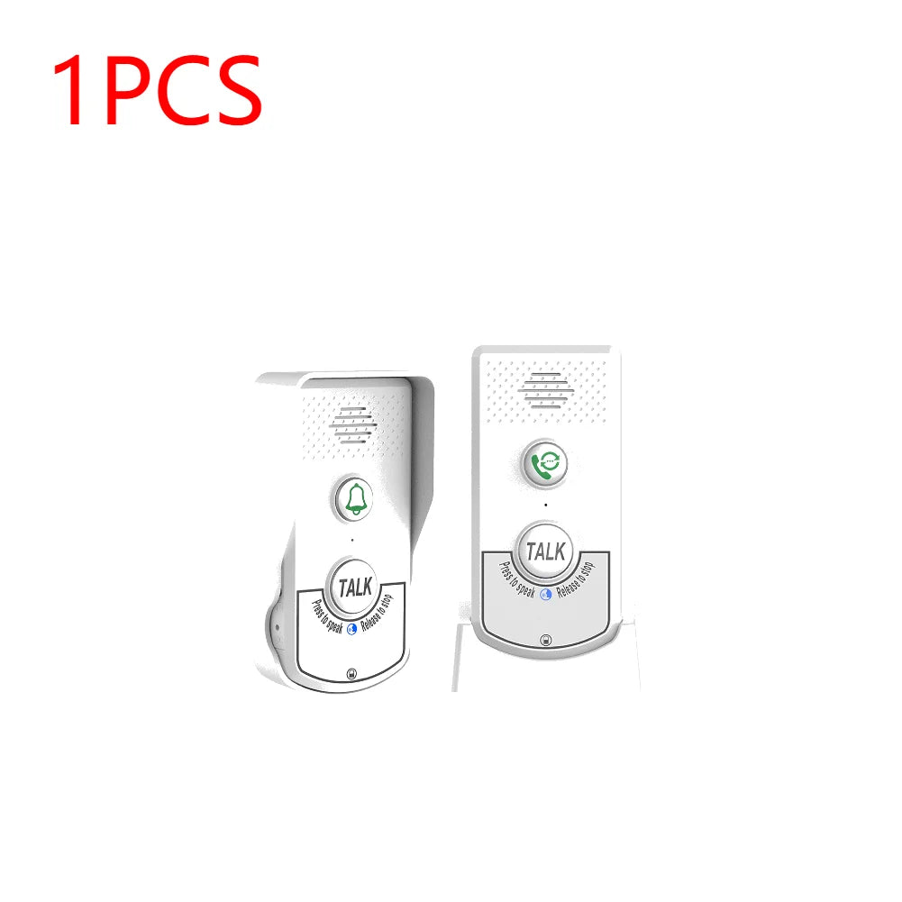 2 Way Voice Intercom ABS Wireless Intercomunicador Doorbell System Unit Two Way Audio Voice Sender Reciever for Home Hospital