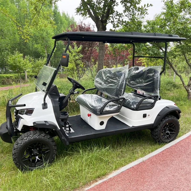 Hot Selling 4 Wheel Adult Golf Buggy Car Lithium Battery Powered Off Road Tire Street Legal 2 4 6 Passenger Electric Golf Cart