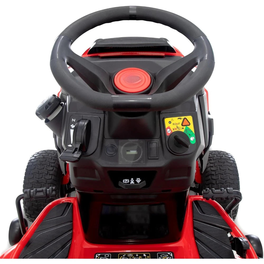 42 Inch 20 Horsepower V-shaped Twin Cylinder Riding Lawn Mower, Gas Driven Riding Lawn Mower
