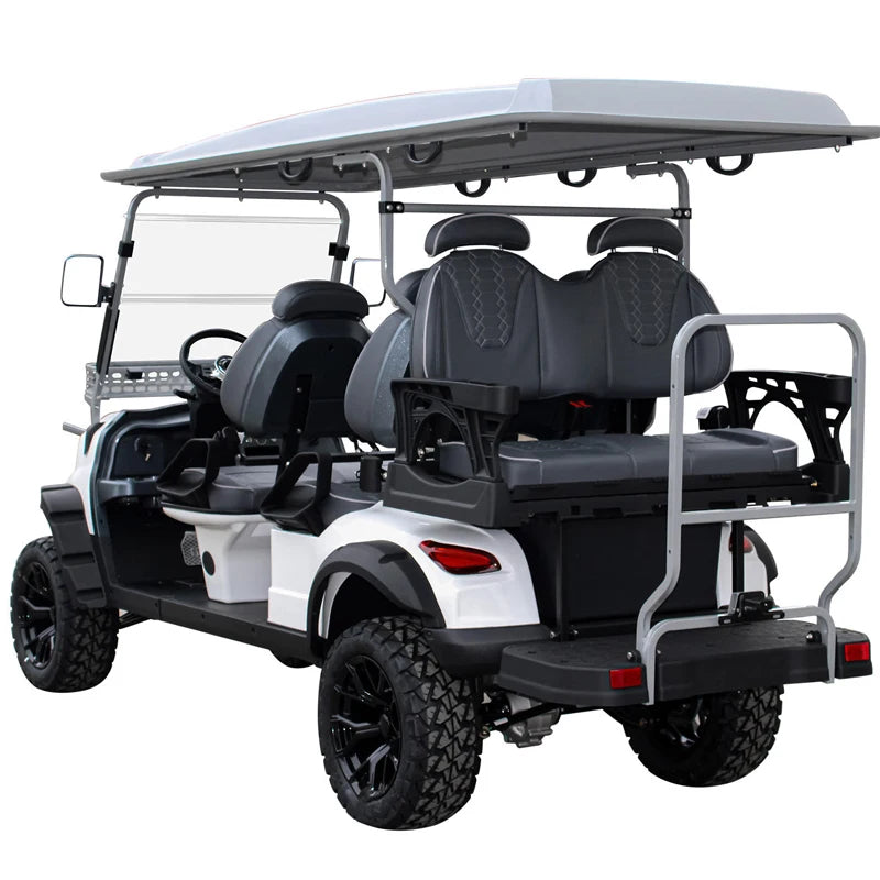 72v Electric Golf Cart 4+2 6 Seater 7.5kw Lithium Golf Off Road Buggy Garden Villa Hunting Golf Cart