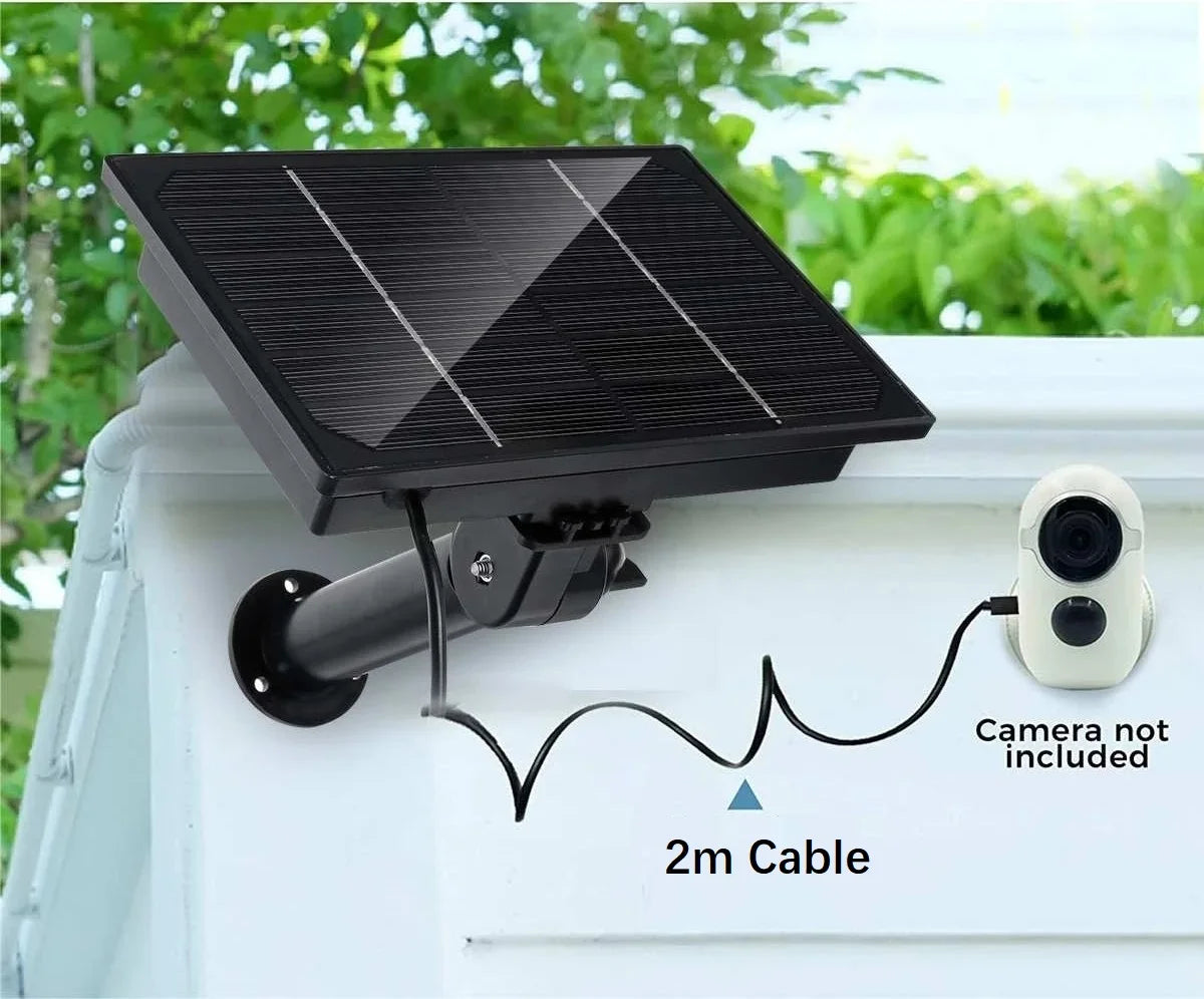 Outdoor 5V/12V Solar Power Panel Built-in Battery 6000mAh