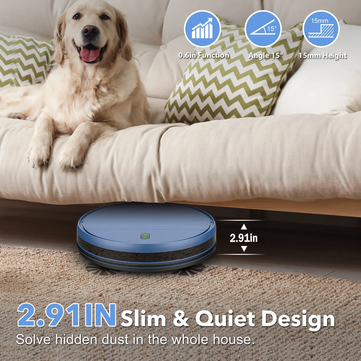 2500mAh Battery 3in1 Mopping Sweeping Suction Smart Home Support Wifi