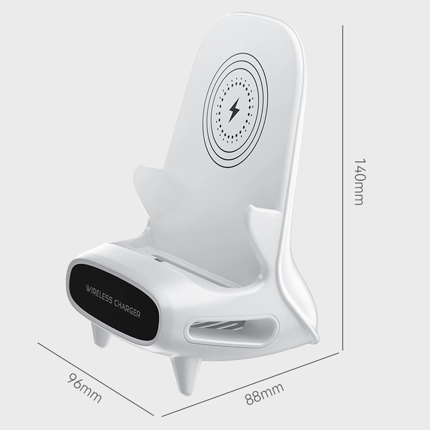 15W Wireless Charging Stand Holder Magnetic Charger Holder for iPhone 12X XS Samsung Xiaomi Wireless Charging Desktop Dock Mount