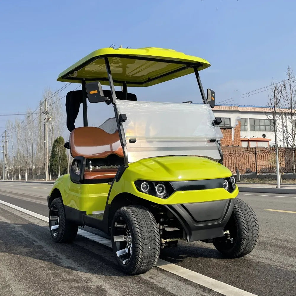 Latest Trends Golf Carts 48V 4KW Motor 2 4 Seater Golf Buggy Cart Electric with Golf Bag Straps and Basket