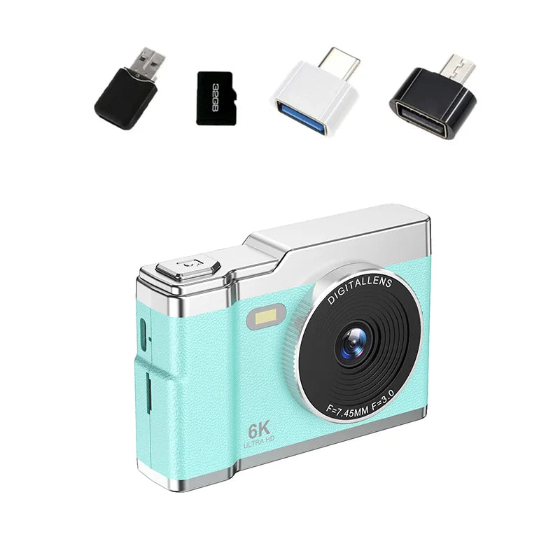 Digital Camera 6400W Pixel Student CCD Portable Campus Mini Camera