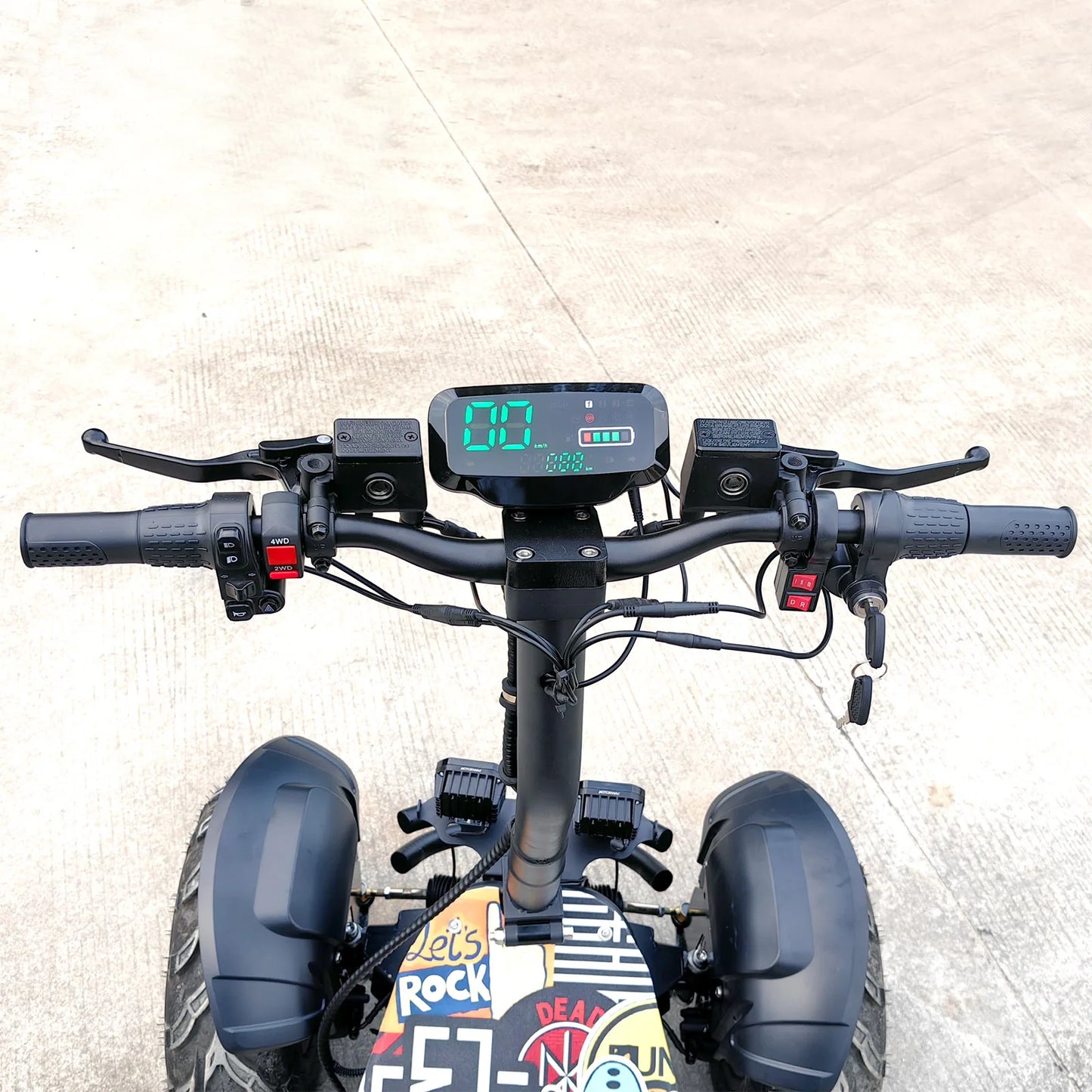 Four Engines Off-Road Fat Tire ATV Electric Scooter, Four-Wheel Drive, 10000W