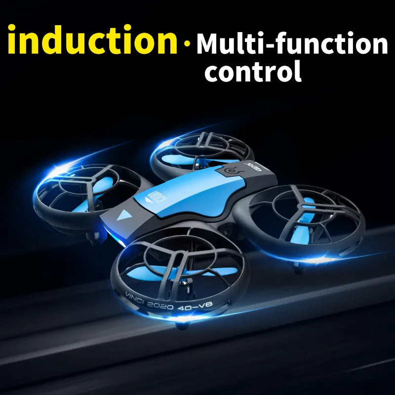 V8 New Mini Drone HD 1080P Wide Angle Camera WiFi FPV Helicopter Kids Toys 4DRC