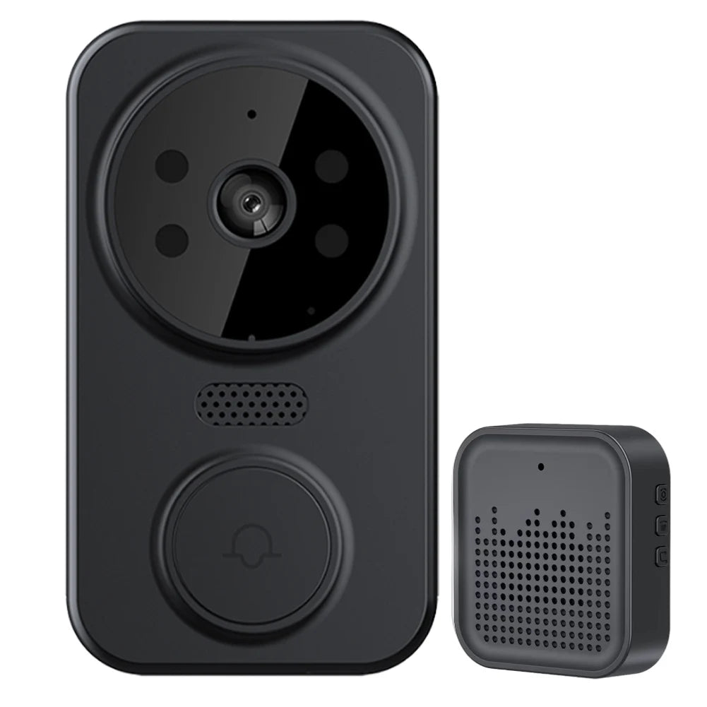 WiFi Smart Video Doorbell Camera Night Vision Wireless Visual Intercom Doorbell Intelligent Doorbell Indoor Outdoor Surveillance