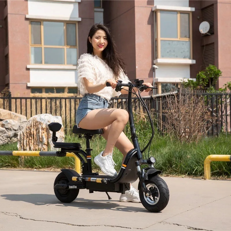 Two-wheeled electric vehicle 400W48V20AH lithium battery double electric bicycle portable urban mobility electric scooter