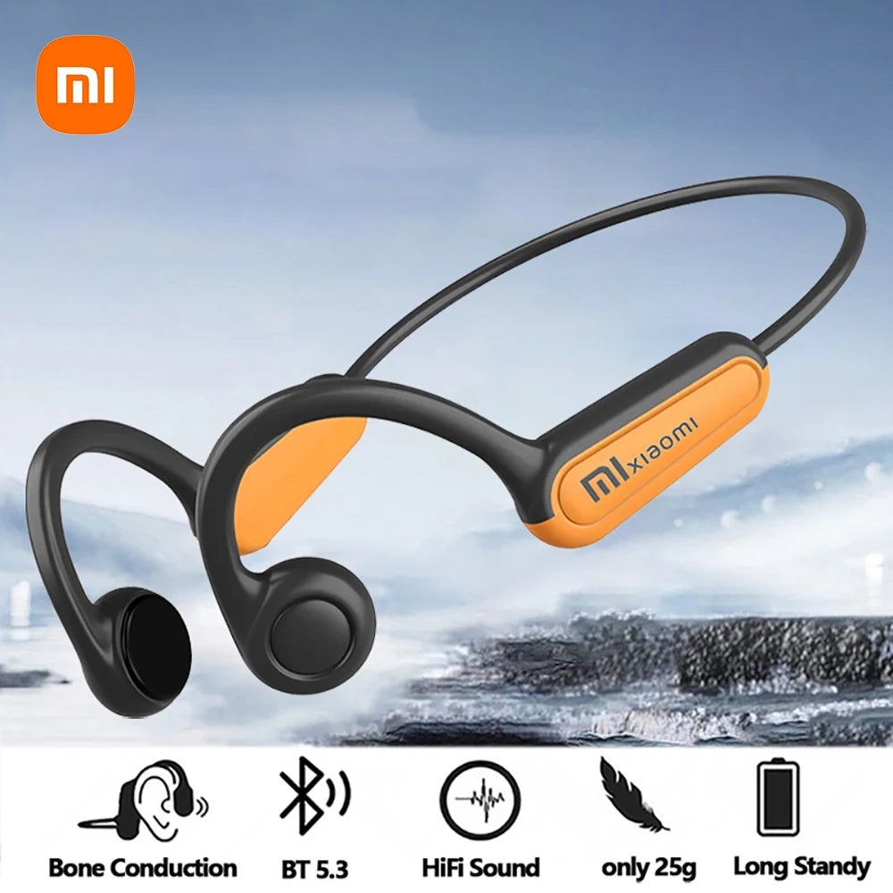 Bluetooth 5.3 Sports Wireless Headphones Ear Hook Waterproof Headset
