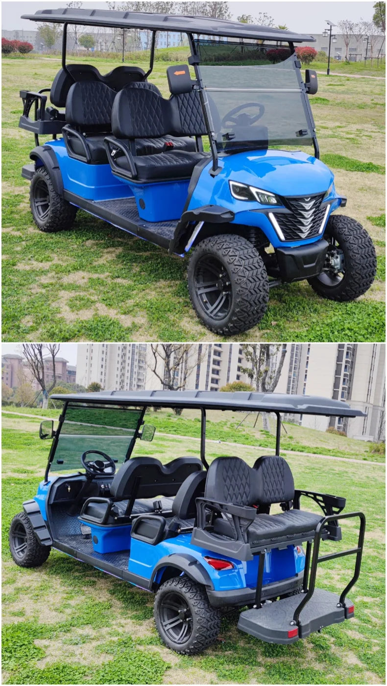 2025 Powerful 4 Wheel Club Car 5000W Motor Golf Buggy Cart Rapid Delivery Electric Car Street Legal
