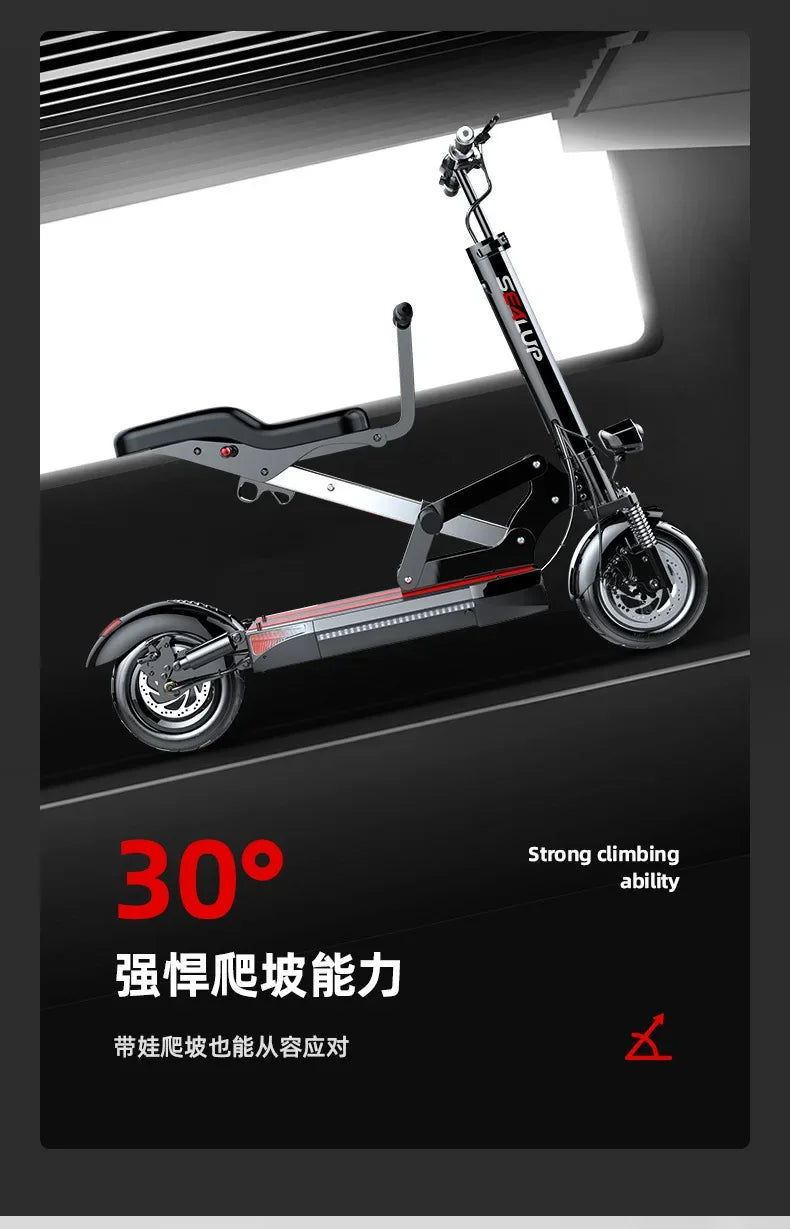 Electric Scooter For Adults And Children Run-proof tires dual braking system