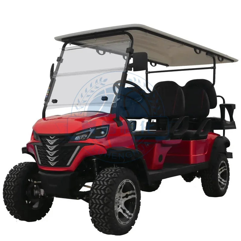72v Electric Golf Cart 4+2 6 Seater 7.5kw Lithium Golf Off Road Buggy Garden Villa Hunting Golf Cart