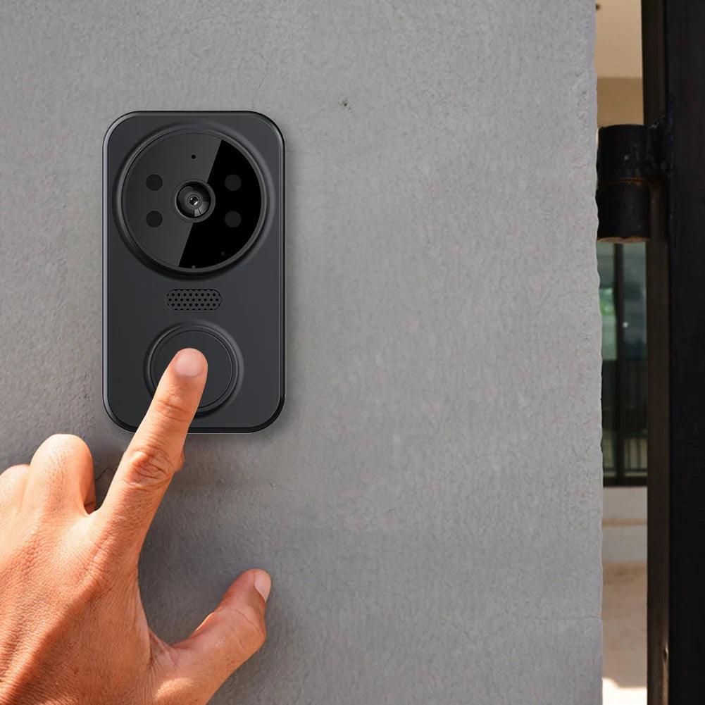 WiFi Smart Video Doorbell Camera Night Vision Wireless Visual Intercom Doorbell Intelligent Doorbell Indoor Outdoor Surveillance