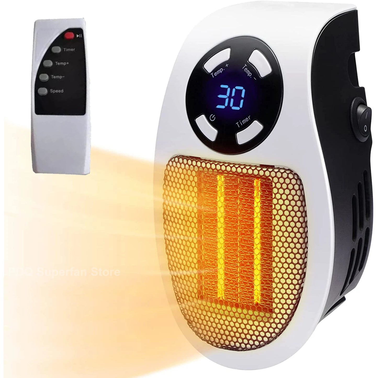Portable Heater Electric Heater Plug In Wall Room Heater Home Appliance Heating Stove Mini Radiator Remote