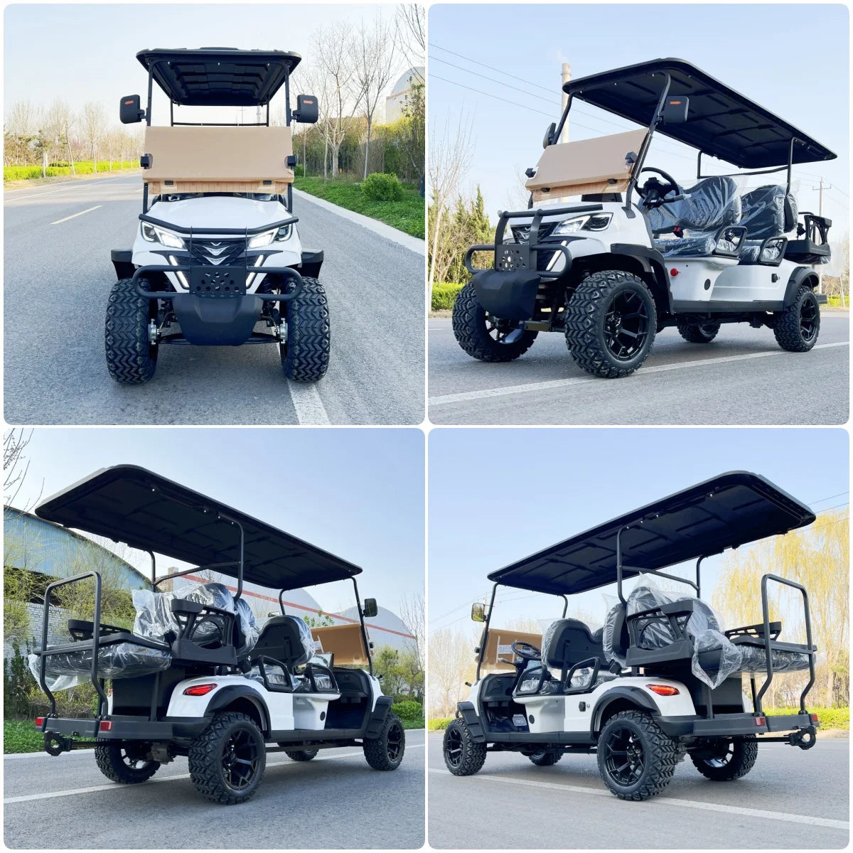 Hot Selling 4 Wheel Adult Golf Buggy Car Lithium Battery Powered Off Road Tire Street Legal 2 4 6 Passenger Electric Golf Cart