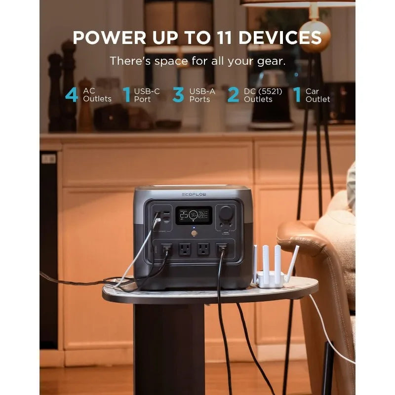 EF ECOFLOW Portable Power Station RIVER 2 Pro, 768Wh LiFePO4 Battery