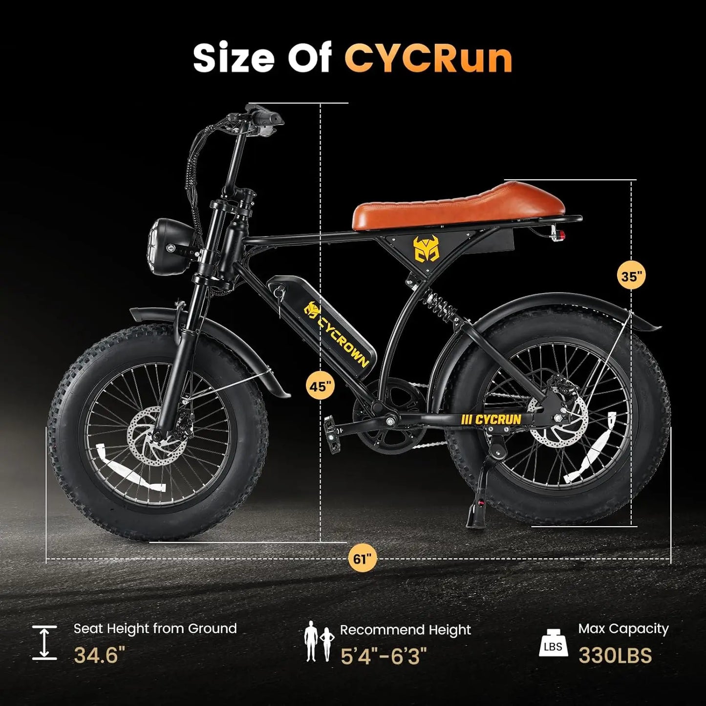 Fat Tire Moped E-Bike
