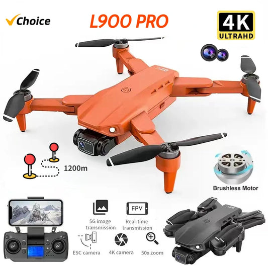 L900 Pro 4K Professional 5G GPS HD Dual Camera Photography Brushless Foldable Quadcopter