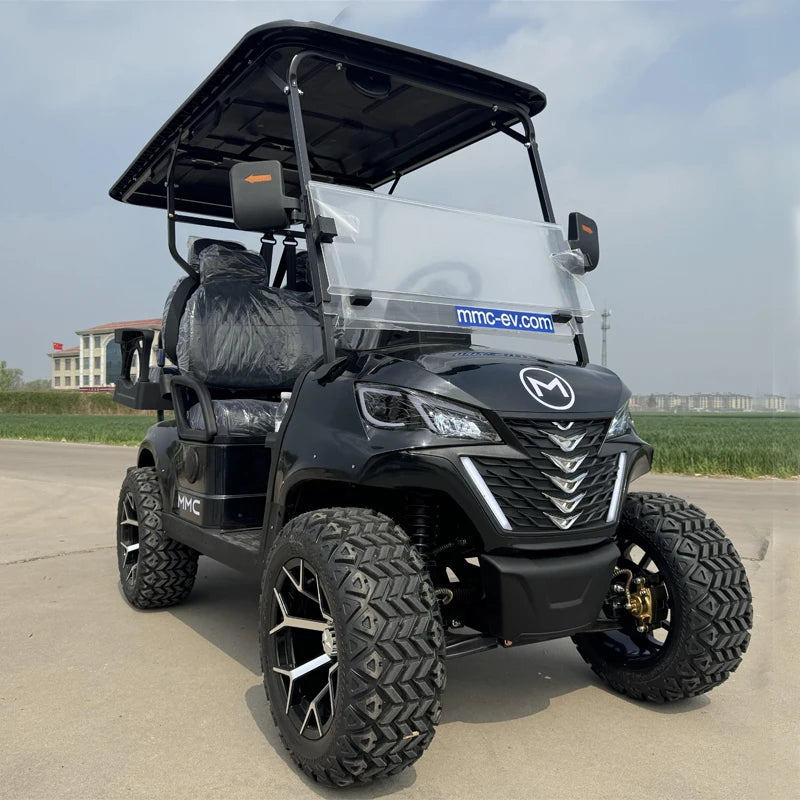 Wholesale China Color Logo Custom Club 4 Seats Car Electric and Gasoline Golf Carts Electric Powered Red 2+2 Seats for Sale