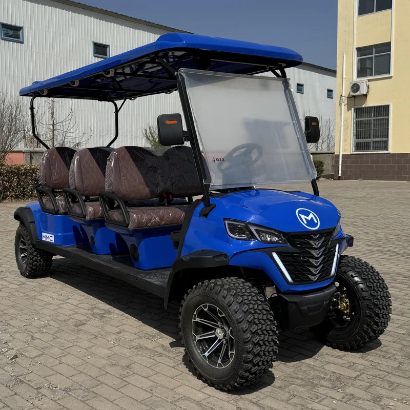 Wholesale China Color Logo Custom Club 4 Seats Car Electric and Gasoline Golf Carts Electric Powered Red 2+2 Seats for Sale