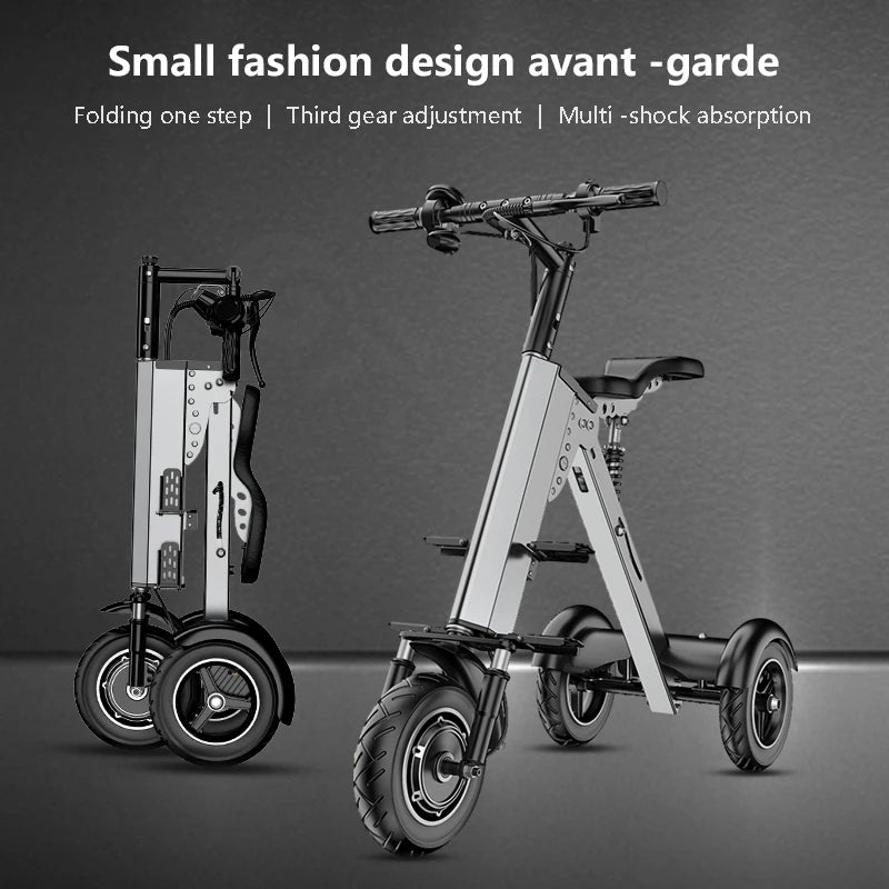 3 Wheeled Family Electric Scooter Lightweight Mini Adult Electric Bicycle Small Elderly Electric Folding